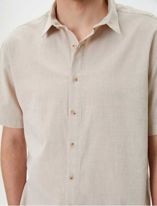 پیراهن آستین کوتاه مردانه کوتون Koton کد 4SAM60001HW